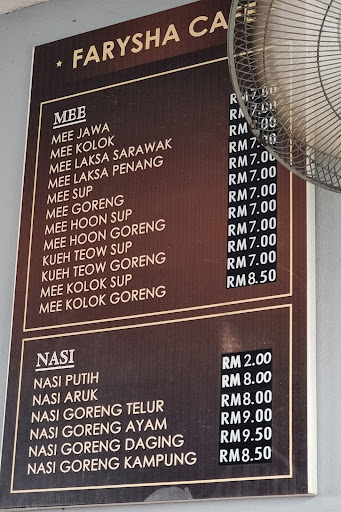 Farysha Cafe, Sri Aman, Sarawak.