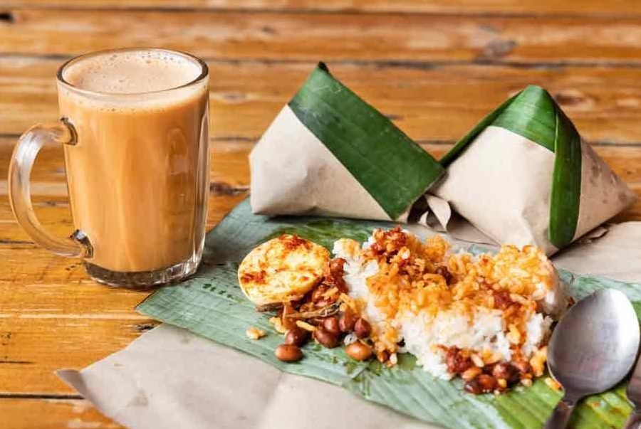 nasi lemak teh tarik